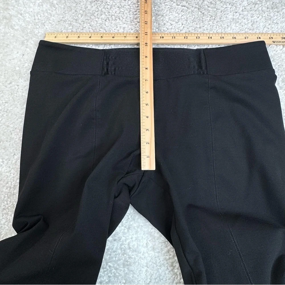 Eileen Fisher Yoke Detail Stretch Knit Skinny Pant Black. Office Mature #F4JH XL